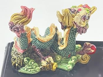 Amazon.co.jp: 保管品台湾お土産龍と龍(双龍)風水置物 : ホーム